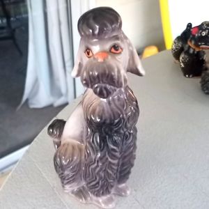 ❤️ Vintage Mid century modern Grey Poodle Japan